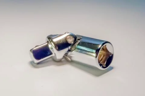 Ratchet socket wrench angle coupling Stock Photos