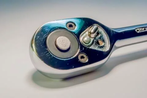 Ratchet socket wrench Foto stock