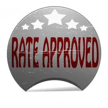 Rate approved Ilustração Stock