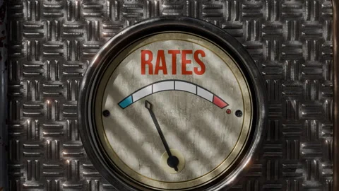 Rate Indicator With Numeric Dial Showing Changes in Data Values Stock Footage 320245568