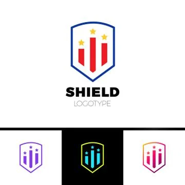 Rate Shield Secure Logo Template Design Vector イラスト素材