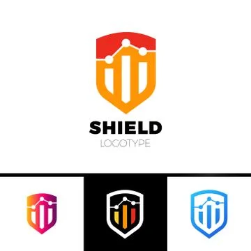 Rate Shield Secure Logo Template Design Vector イラスト素材
