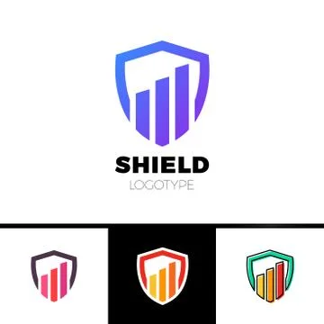 Rate Shield Secure Logo Template Design Vector 스톡 일러스트