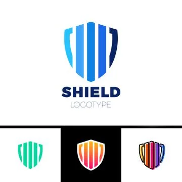 Rate Shield Secure Logo Template Design Vector Stock Illustration