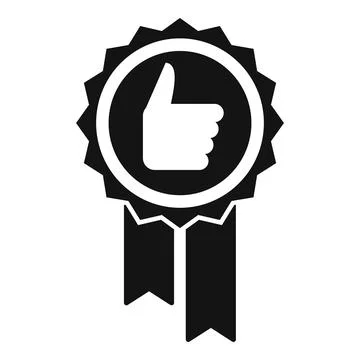 Rate thumb up icon simple vector. Customer trust Stockillustratie