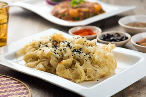 Rateeb ,arabic bread Fotos Stock