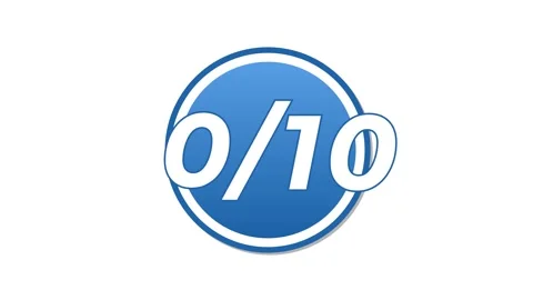 Rating from 0.0 to 10 point Isolated review feedback animation  Background 動画素材 327060042