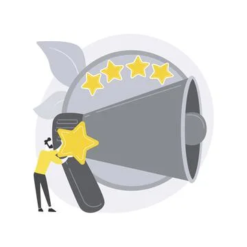 Rating abstract concept vector illustration. Stock Illustration
