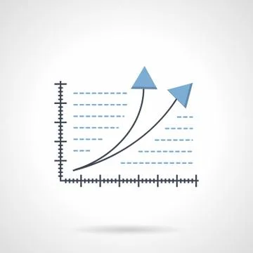 Rating abstract flat vector icon Stock Illustration