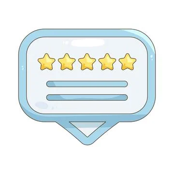 Rating bubble Stock Illustration