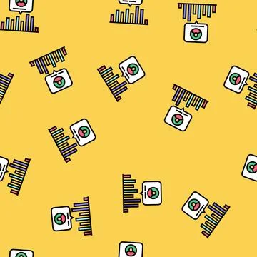 Rating customer review vector seamless pattern Stock Illustration