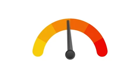 Speedometer Consumer Survey Rating Scale, Stock Video