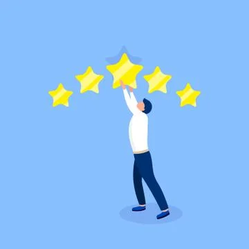 Rating design concept. 库存插图
