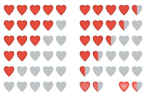 Rating heart Illustration