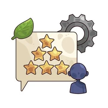 Rating illustration Ilustração Stock