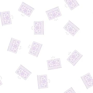 Rating on laptop glyph seamless pattern Stock Illustration