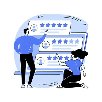 Rating site abstract concept vector illustration. Stock Illustration