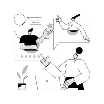 Rating site abstract concept vector illustration. Stock Illustration