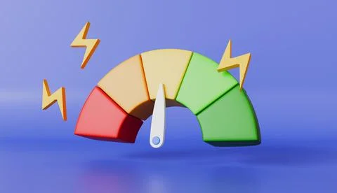 Rating Speedometer Progress dashboard, increased productivity Scale pain Stock Illustration