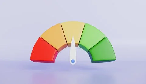 Rating Speedometer Progress dashboard, increased productivity Scale pain Stock Illustration