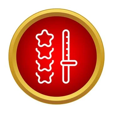 Rating stars with slider user interface icon Stock Illustration