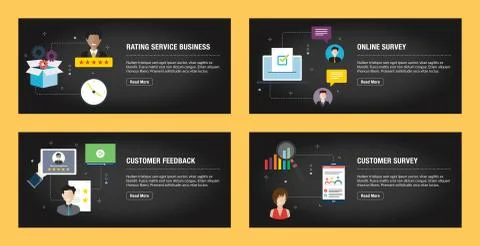 Rating system, feedback  and qualification Illustrazione stock