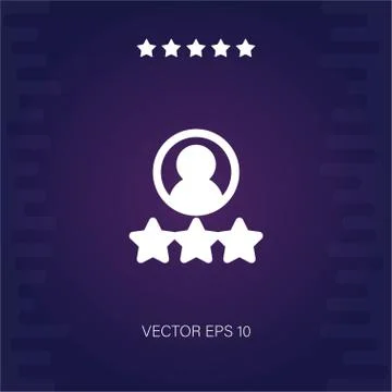 Rating vector icon Stock Illustration