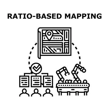 Ratio based mapping for business analytics and optimization Stock Illustration