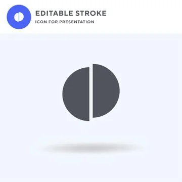 Ratio icon vector, filled flat sign, solid pictogram isolated on white, logo Illustrazione stock