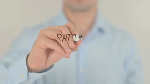 Rational Thinking, Man Writing on Transparent Screen Stock Footage 157508377