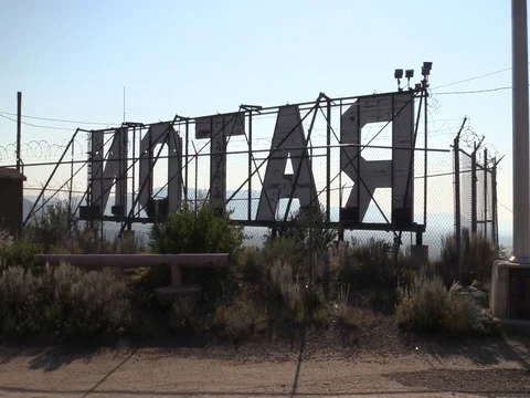 Raton, New Mexico - Back of Raton sign Stock Footage 81368079