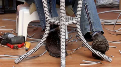 Rattan construct Stock Footage 20928804