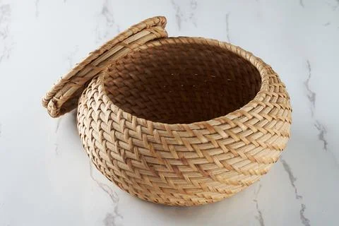 Rattan container Stock Photos