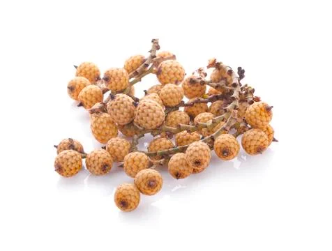 Rattan fruit on white background Stock Photos