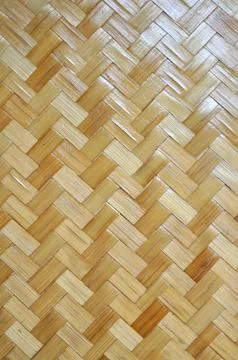Rattan wall for web background, wickerwork Stock Photos