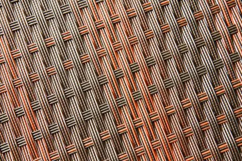 Rattan weave seamless pattern background Stock Photos