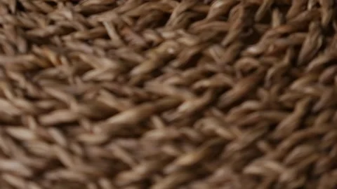 Rattan weave, Wicker straw background. Stock Footage 314598124