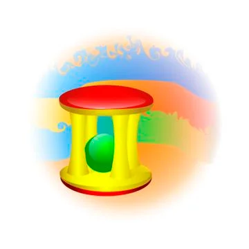 Rattle gazebo 스톡 일러스트