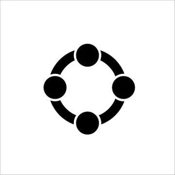 Rattle glyph flat vector icon on a white background. Vector illustration Stock Illustration