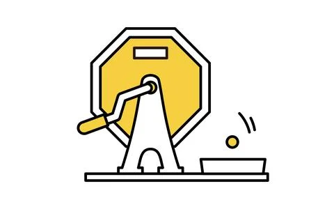 Rattle of the lottery machine Illustration