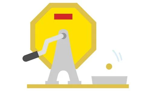 Rattle of the lottery machine Illustration