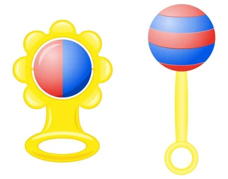 Rattle for a newborn vector illustration Stock Illustration