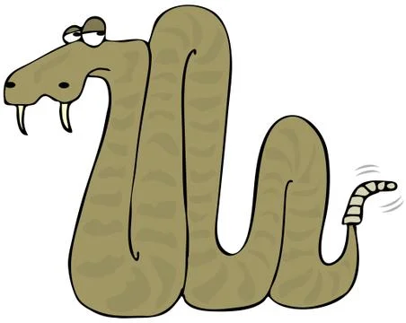 Rattlesnake Stock Illustration