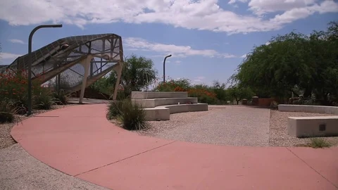 Rattlesnake Pedestrian Bridge Stock Footage 86842328