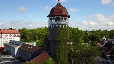 Rauschen's Water Tower Stock Footage 76858929