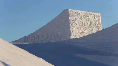 Rav 4 Ski Jump Stock Footage 81882258