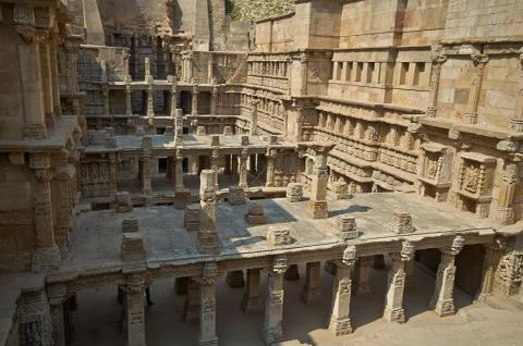 Rav-Ki-Vav Stepwell Stock Photos