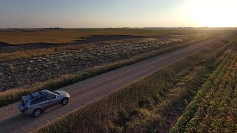 Rav4 at Sunset Stock Footage 214434374