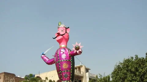 Ravan statue Stock Footage 68519053