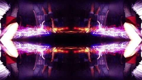 Rave dancers abstract Video stock 85970571